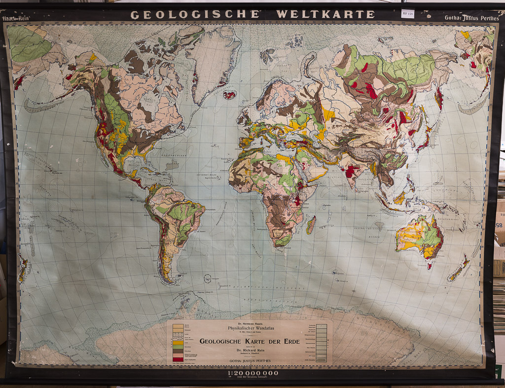 (RF 159) Geologische Weltkarte