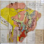 (RF 759) Mappa Geologico do Brasil e de parte dos paizes visinhos