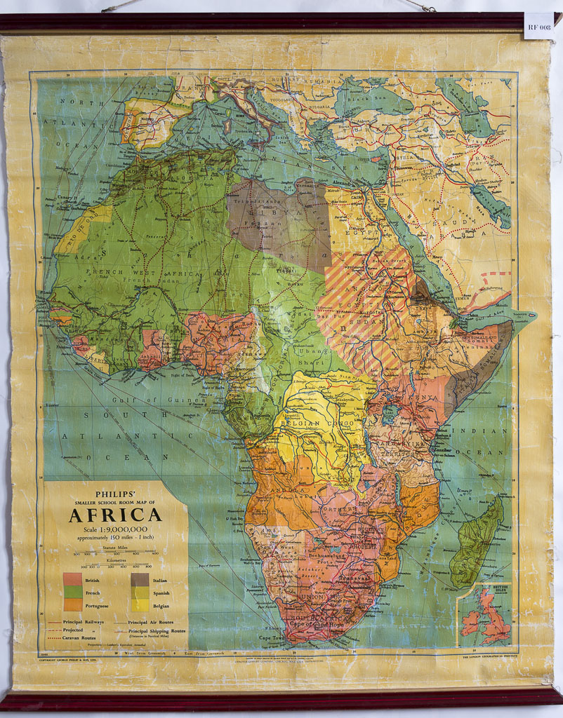 (RF 008) Smaller School Room Map of Africa