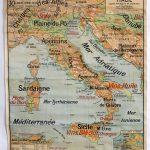 (RF 021) Italie Carte Physique e Agricole