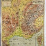 (RF 022) Alpes Françaises Region Méditerranéenee – Corse Carte Physique