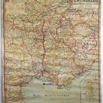 (RF 023) Alpes Françaises Region Méditerranéenee – Corse Carte Politique