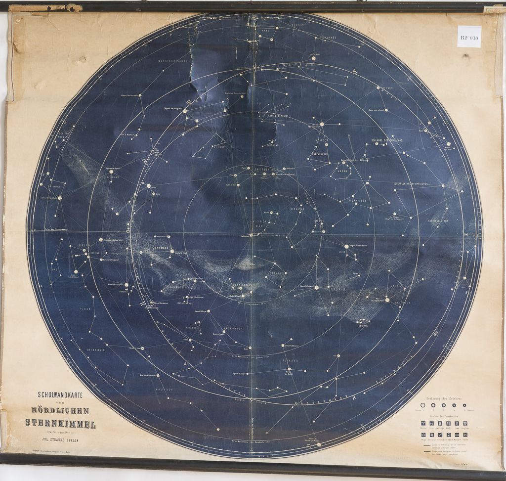 (RF 030) Schulwandkarte vom Nördlichen Sternhimmel