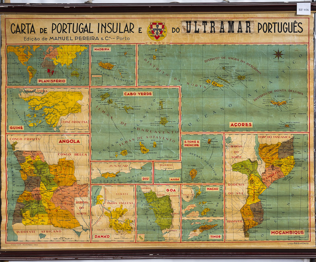 (RF 036) Mapa de Portugal Insular e do Ultramar Português (esbôço)