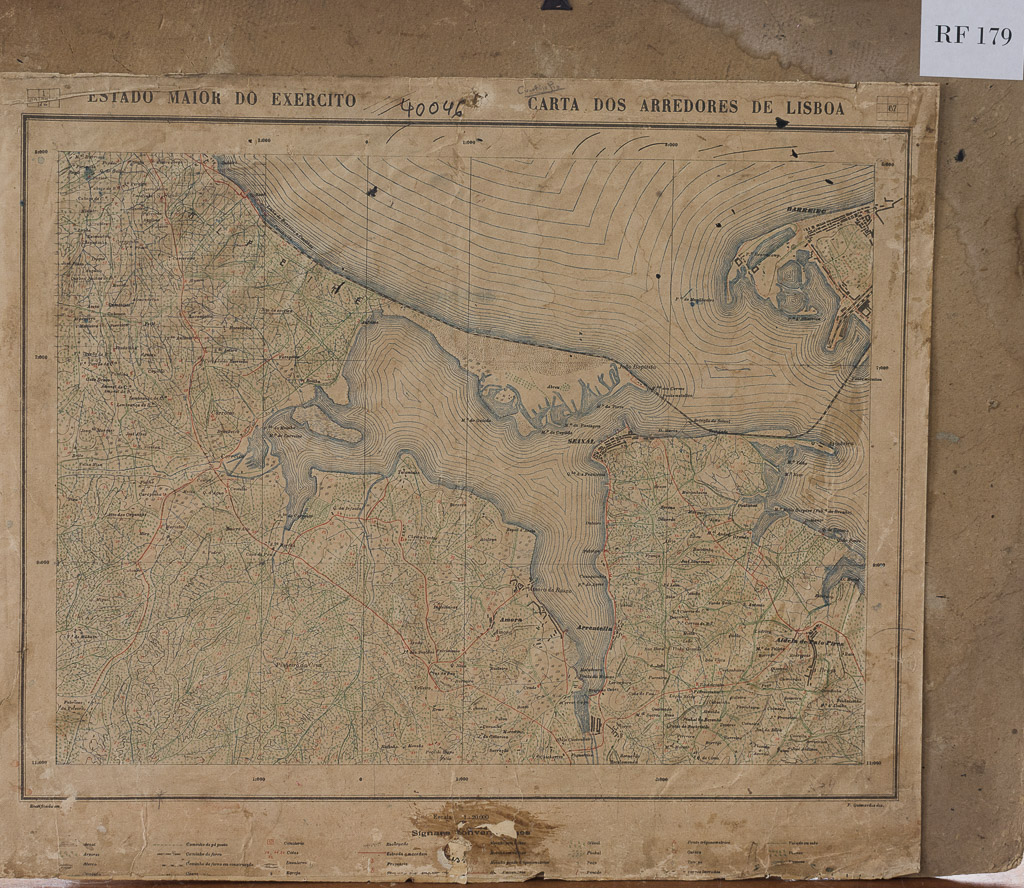 (RF 179) Carta dos Arredores de Lisboa / Carta topográfica de Portugal