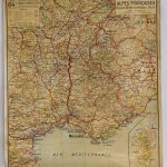 (RF 195) Alpes Françaises Region Méditerranéenee – Corse Carte Politique