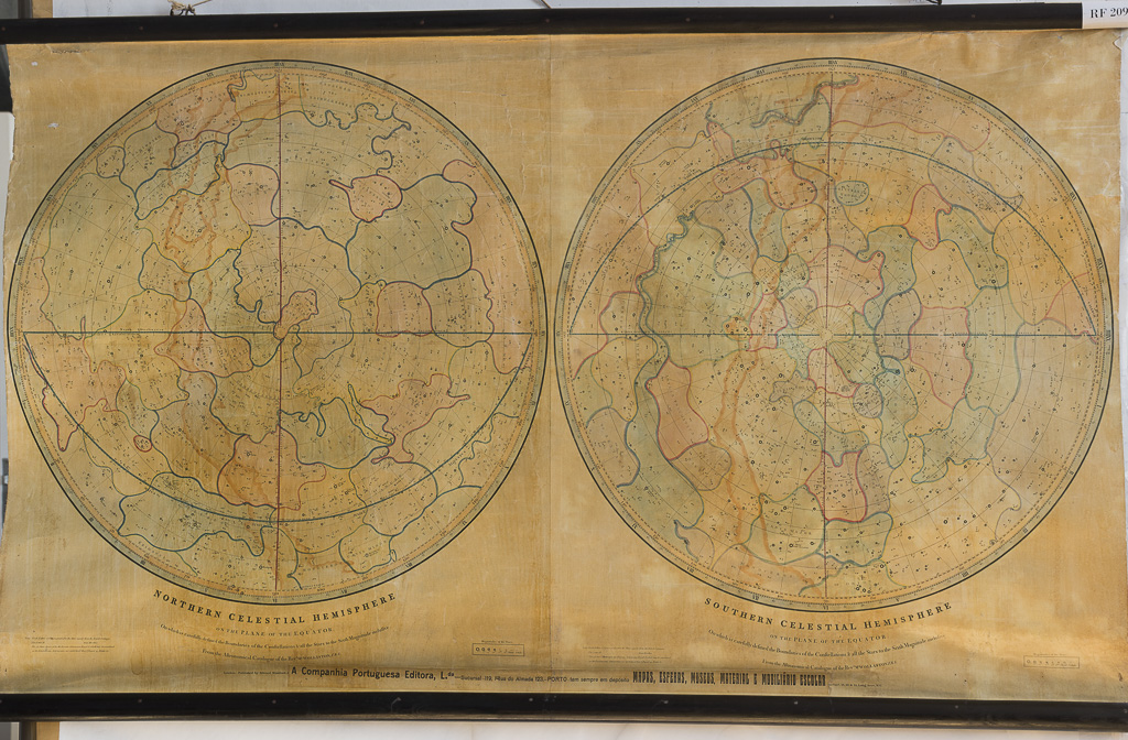 (RF 209) Northern Celestial Hemisphere. Southern Celestial Hemisphere.