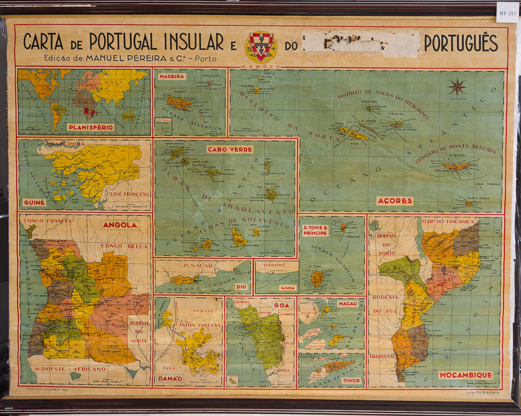 (RF 215) Carta de Portugal Insular e do [Império Colonial] Português