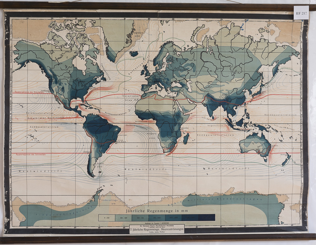 (RF 217) 7. Jahrliche Regenmenge. Meeresströmungen