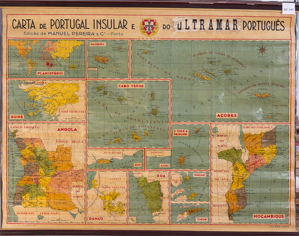 (RF 108) Mapa de Portugal Insular e do Ultramar Português (esbôço)