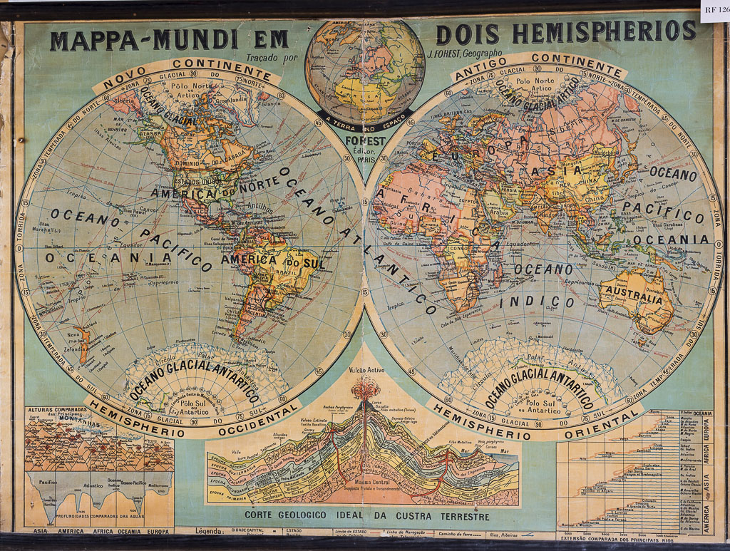 (RF 126) Mappa-Mundi em dois Hemispherios