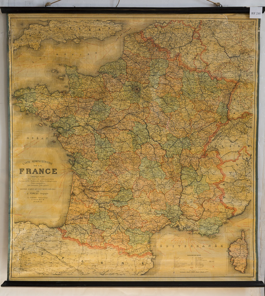 (RF 248) Carte Administrative de la France