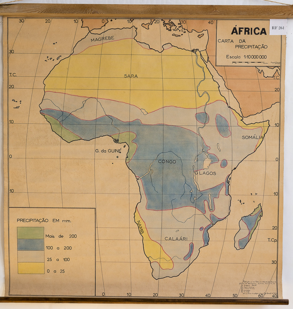 (RF 261) África Carta da Precipitação