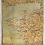 (RF 268) France de l´Ouest Normandie – Bretagne – Charents Carte Politique