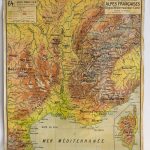 (RF 270) Alpes Françaises Region Méditerranéenee – Corse Carte Physique