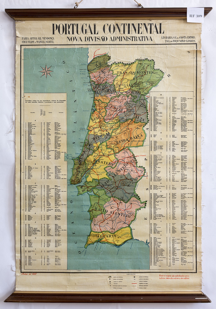 (RF 309) Portugal Continental Nova Divisão Administrativa