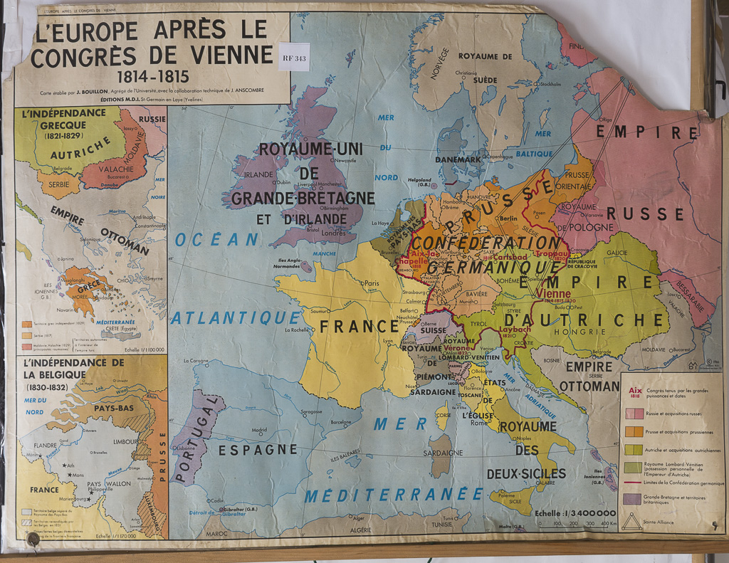 (RF 343) L´Europe Aprés Le Congrés De Vienne 1814 – 1815