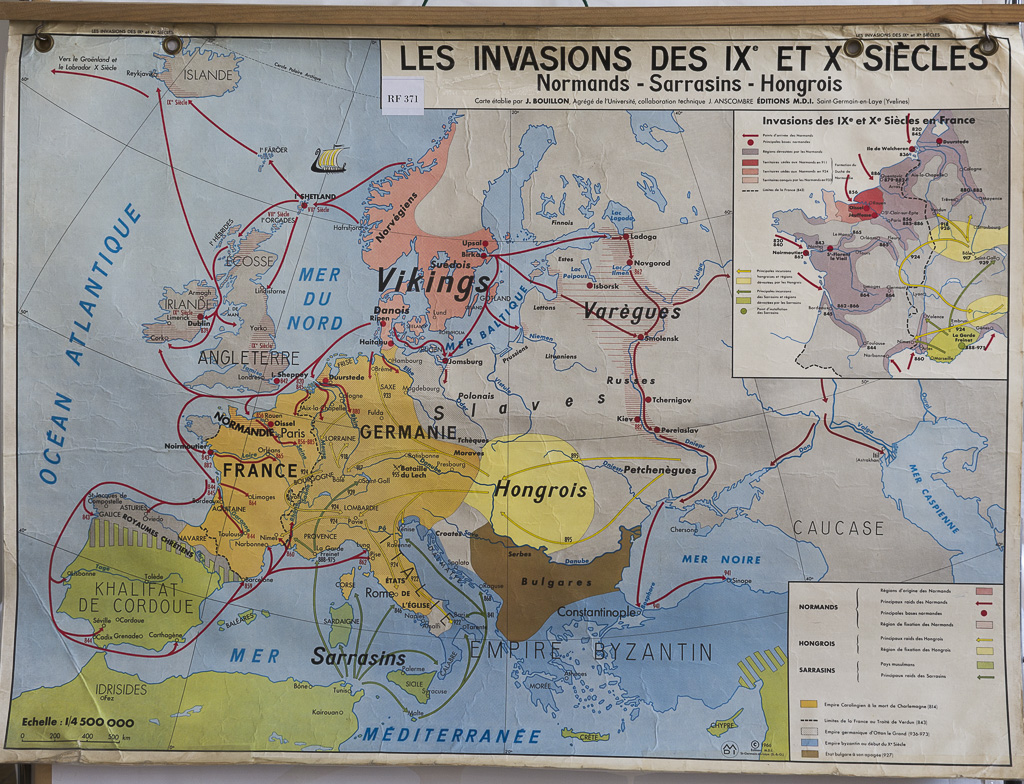 (RF 371) Les Invasions Des IXe et Xe Siécles Normands – Sarrasins – Hongrois