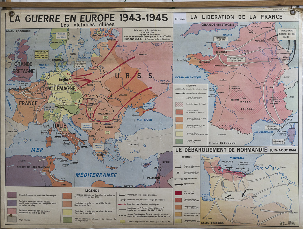 (RF 375) La Guerre en Europe 1943 – 1945 Les Victoires Alliées