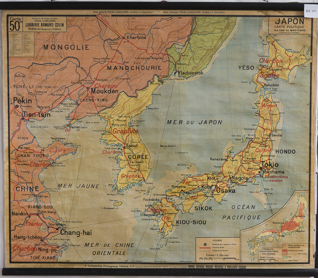 (RF 397) Japon Carte Politique