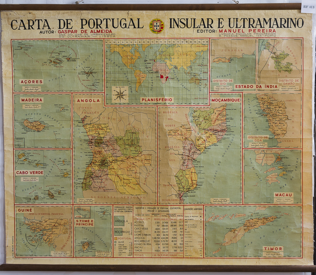 (RF 413) Carta de Portugal Insular e Ultramarino