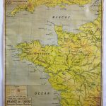 (RF 439) France de l´Ouest Normandie – Bretagne – Charents Carte Physique