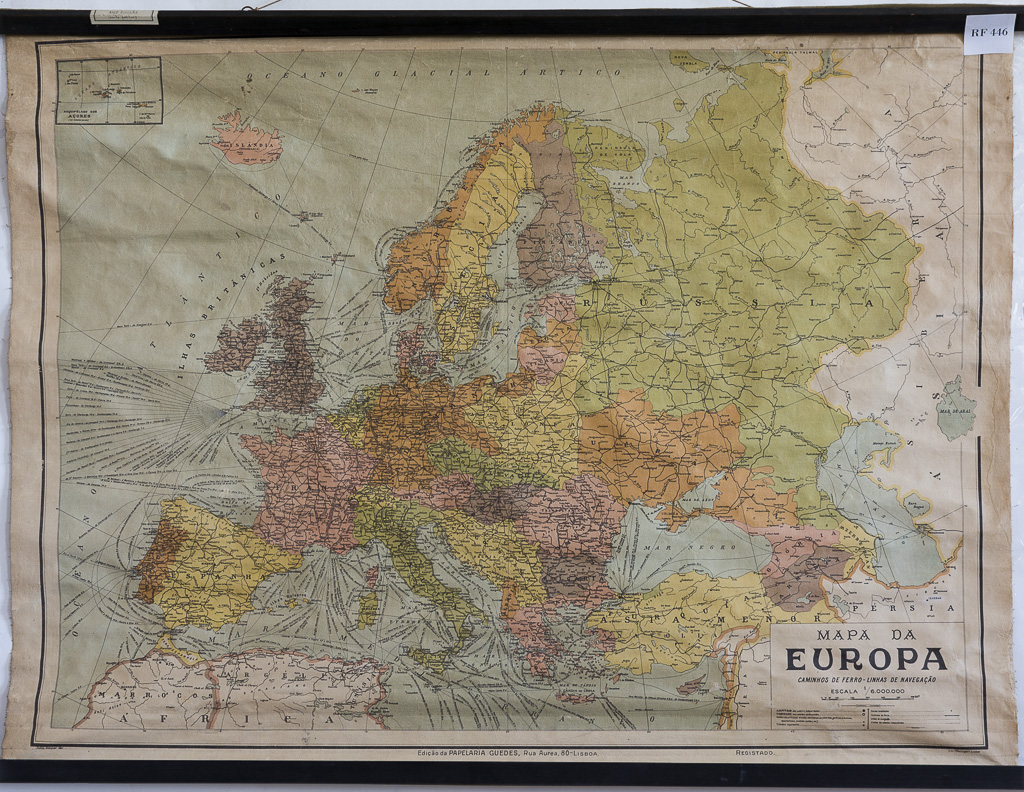 (RF 446) Mapa da Europa