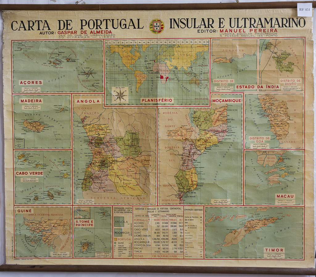 (RF 451) Carta de Portugal Insular e Ultramarino