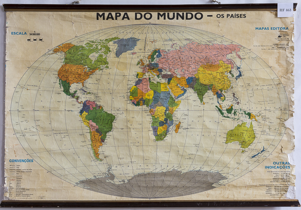 (RF 463) Mapa do Mundo – os Países