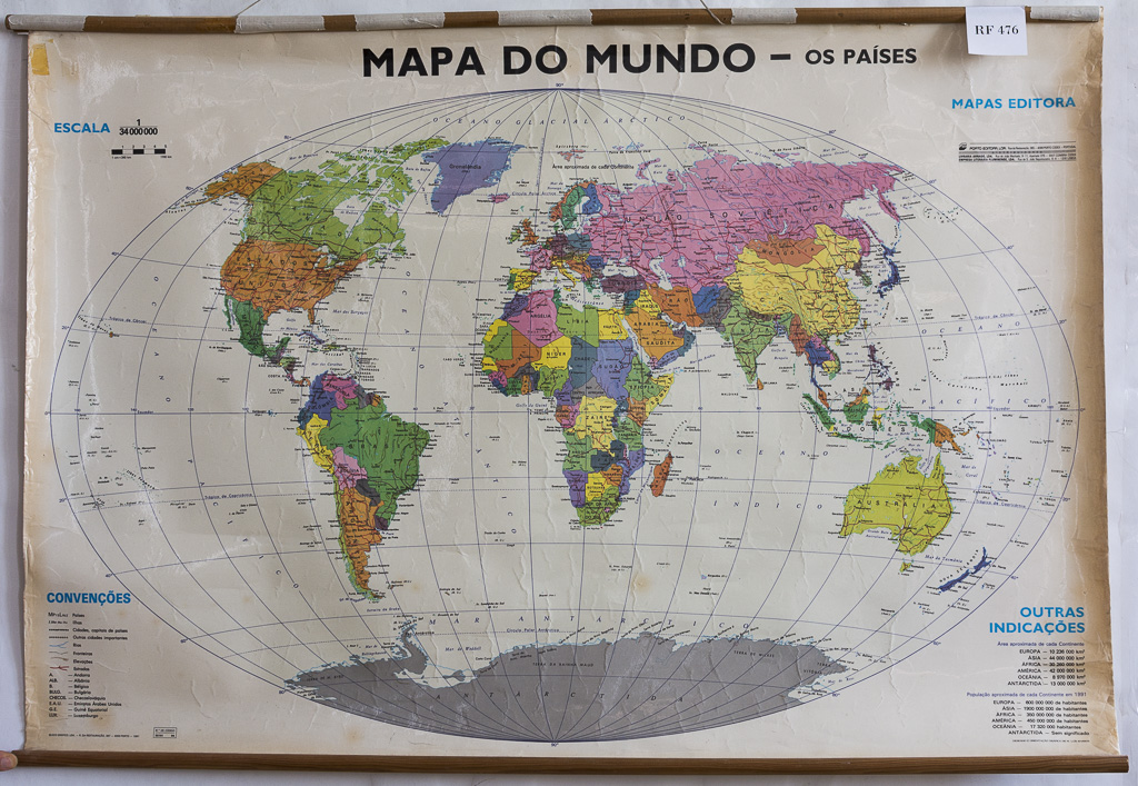 (RF 476) Mapa do Mundo – os Países