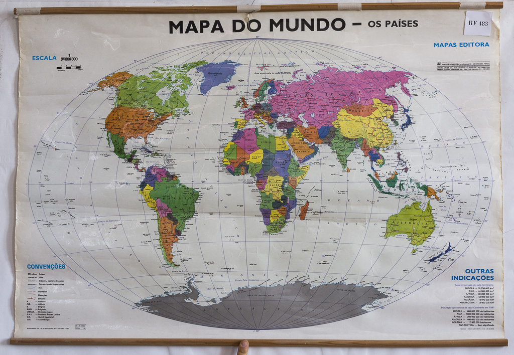 (RF 483) Mapa do Mundo – os Países