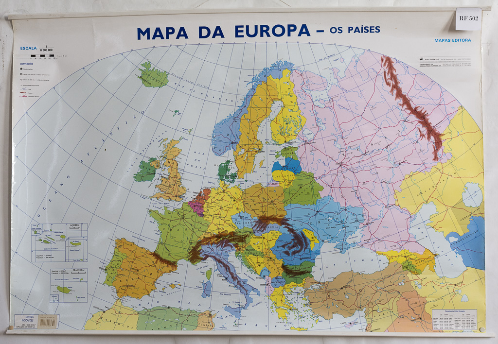 (RF 502) Mapa da Europa – os Países