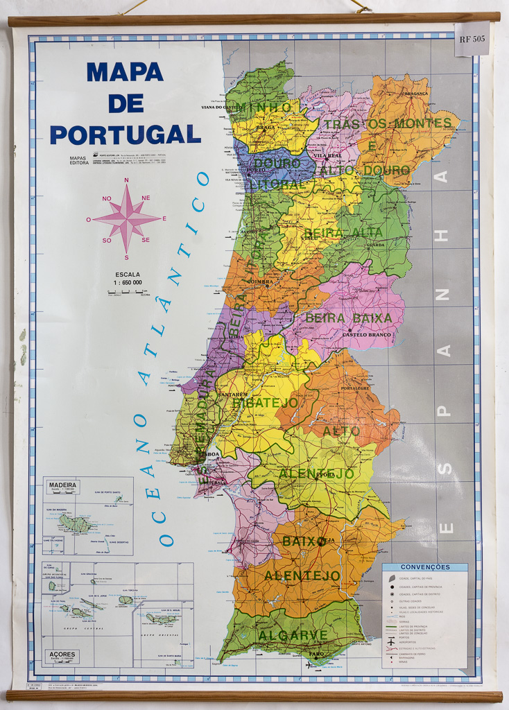 (RF 505) Mapa de Portugal