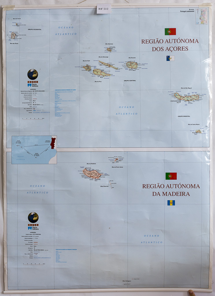 (RF 512) Portugal. Região Autónoma da Madeira. Região Autónoma dos Açores.