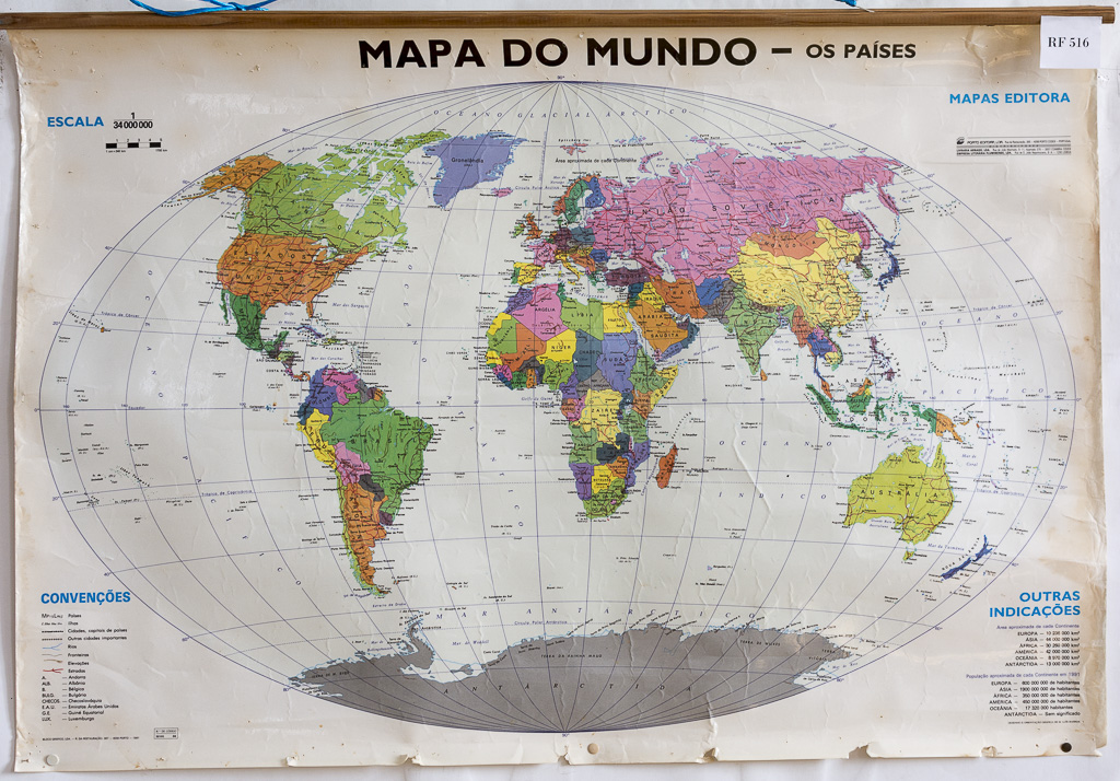 (RF 516) Mapa do Mundo – os Países