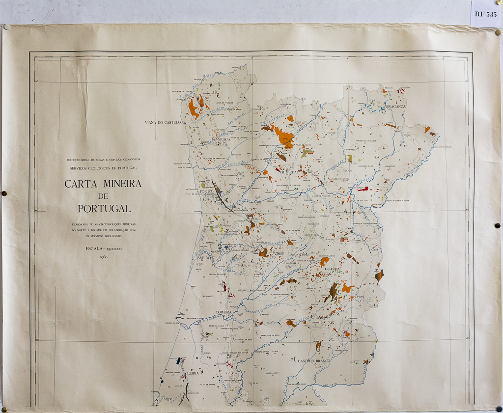 (RF 535) Carta Mineira de Portugal