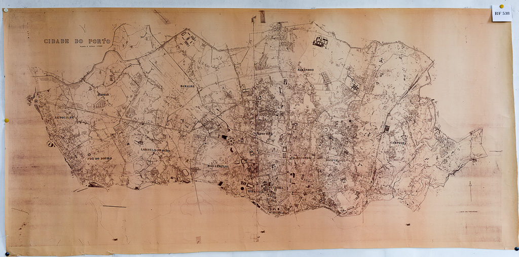 (RF 538) Cartas Topográficas e plantas avulsas da cidade do Porto