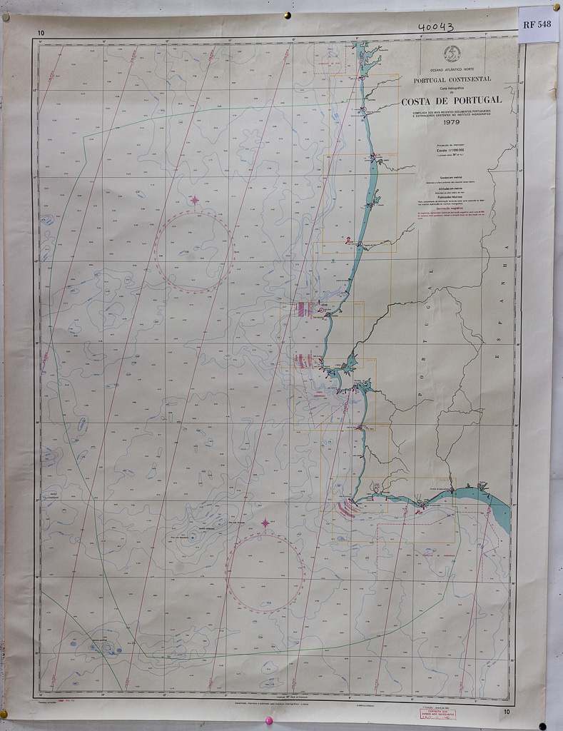 (RF 548) Carta Hidrográfica da Costa de Portugal