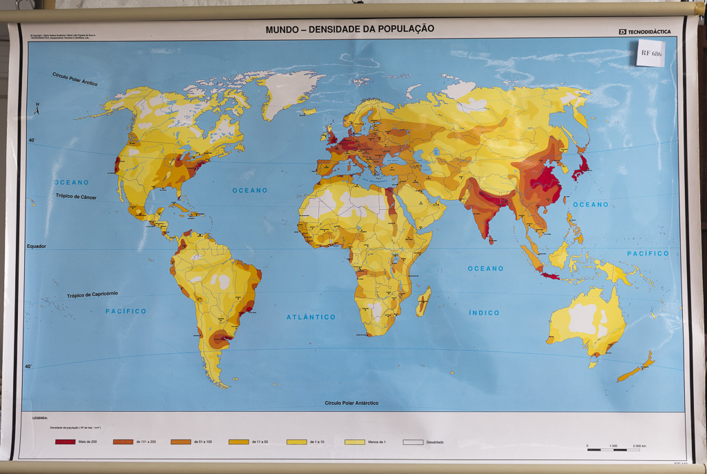 (RF 686) Mundo – Densidade da População