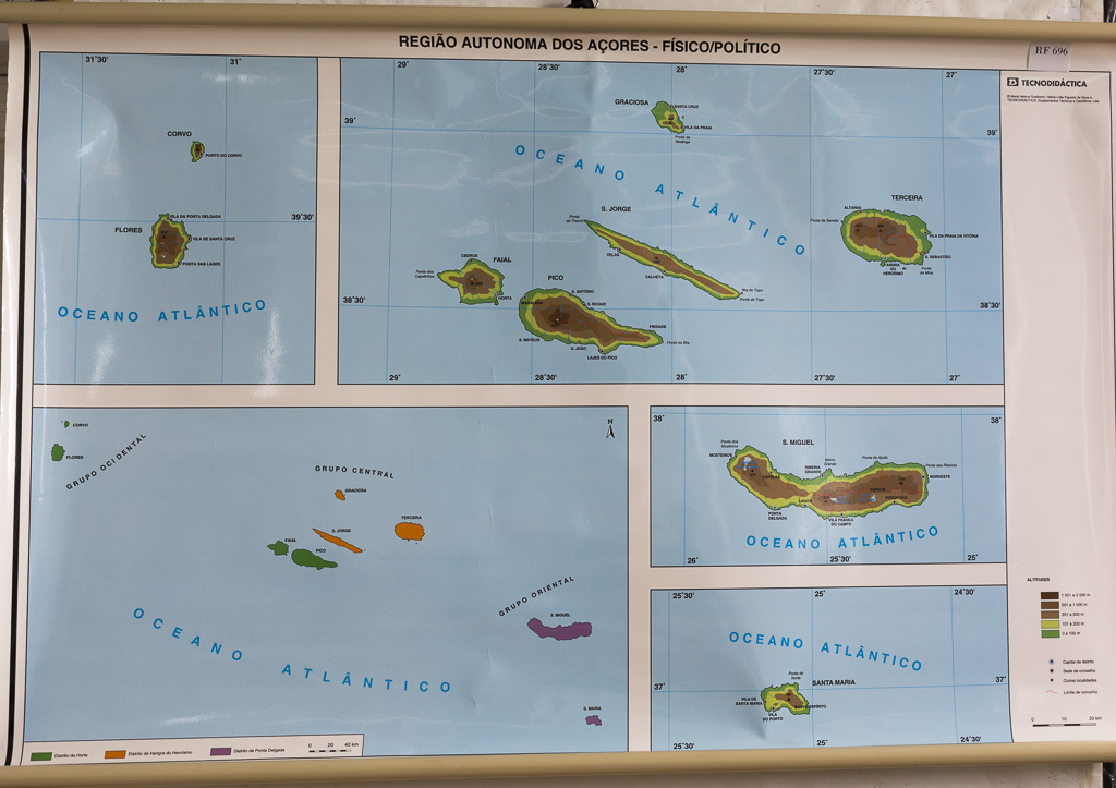 (RF 696) Região Autónoma dos Açores – Físico/Político