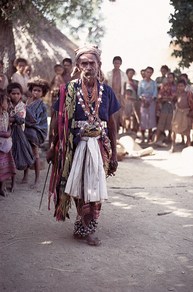 Ancião preparado para dança guerreira (1971)