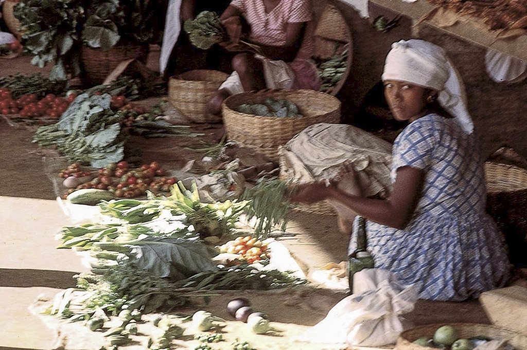 Mercado de legumes, São Tomé (1965)